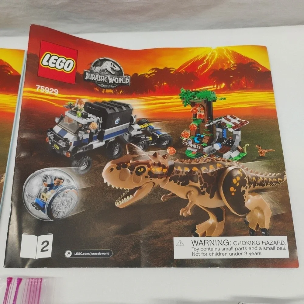 Lego Jurassic World 75929 Replacement Parts Lot & Instruction Books Bag 5 Sealed